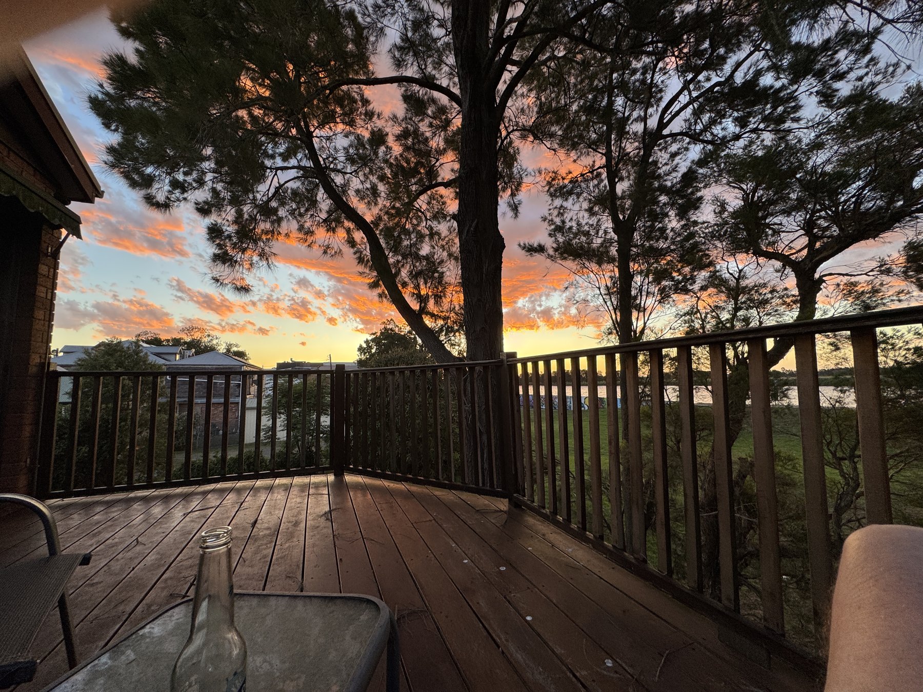 Evening sky from the clinic deck